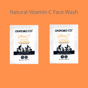 Vitamin C Face Wash | Especially for Normal to Dry Skin | Enriched with Moringa and Argan OIl | No Sulphates & Parabens | 100% Toxin Free | Pack of Two Sachets