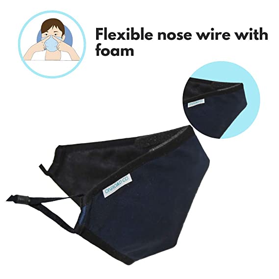 6 Layered Reusable Anti-Pollution Mask- Blue Color