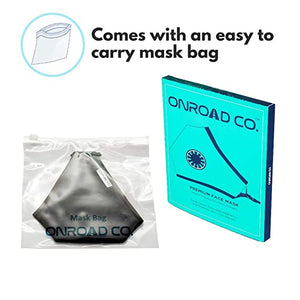 6 Layered Reusable Anti-Pollution Masks (Pack of two- Blue)