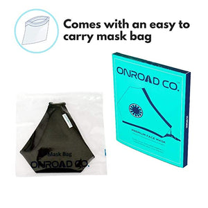 6 Layered Reusable Anti-Pollution Masks (Pack of two- Black)