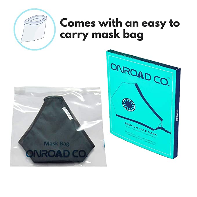 6 Layered Reusable Anti-Pollution Masks (Pack of two- Green)